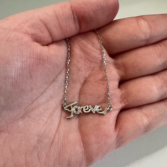 Silver 'Forever' Necklace - Picture 4 of 7